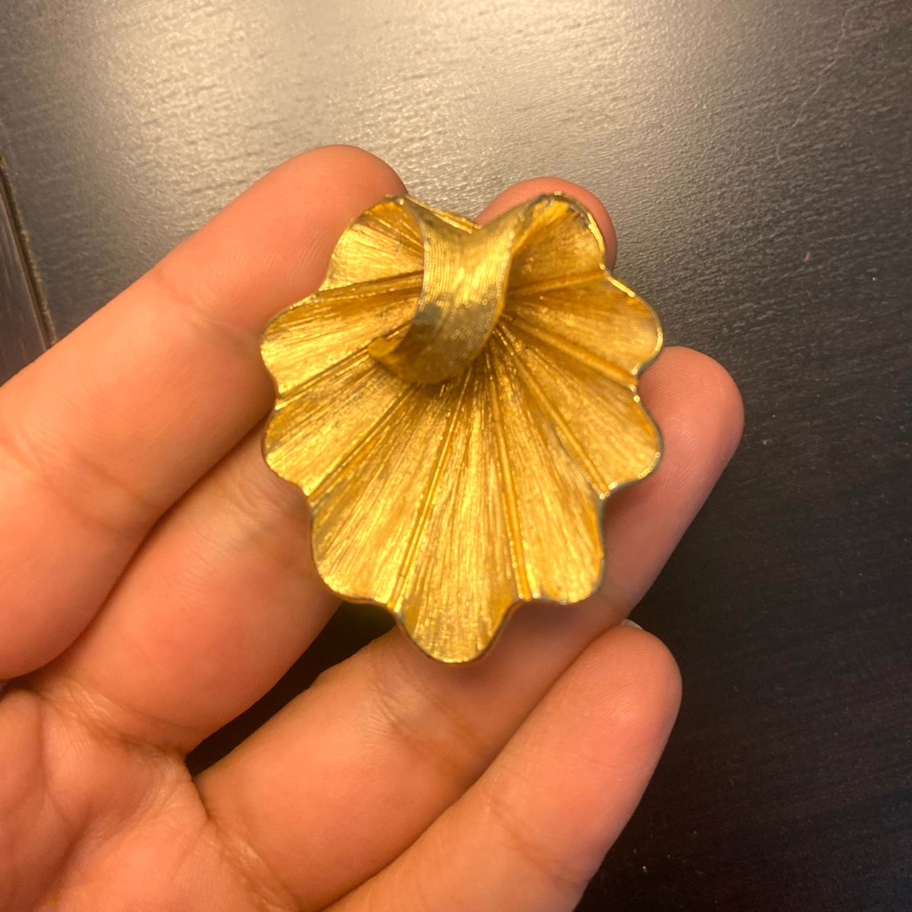 18k Gold Plated Vintage Brooch